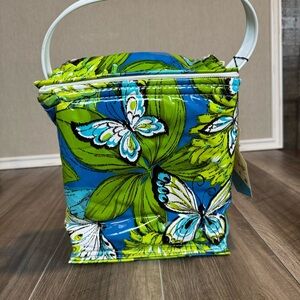 Vintage Cooler Thermo-Keep by Nappy Vinyl Washable Fabric Insulated • NWT